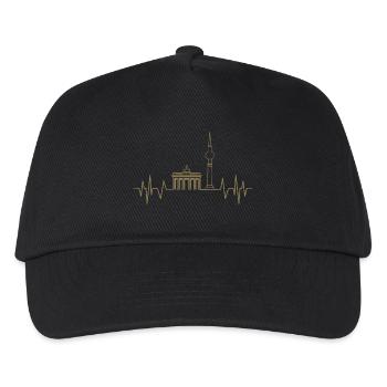 Berlin Heartbeat Brandenburger Tshirt - Kids’ Baseball Cap - black - Front