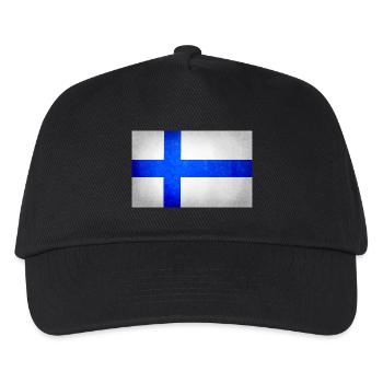 Flag of Finland, Finland flag - Kids’ Baseball Cap - black - Front