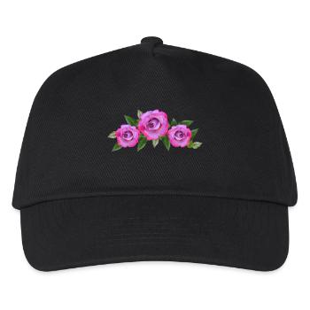 roses - Kids’ Baseball Cap - black - Front
