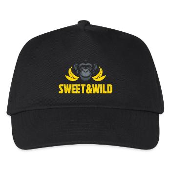 Doux et sauvage - Casquette de baseball Enfant - noir - Devant