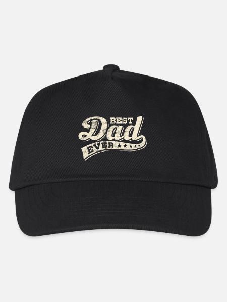 Best Dad ever - Bester Papa - Vatertag - Kinder Basecap - Schwarz