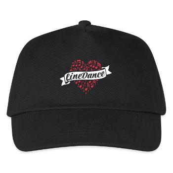 Danse en ligne - Danse avec le cœur - Musique Cadeau - Casquette de baseball Enfant - noir - Devant
