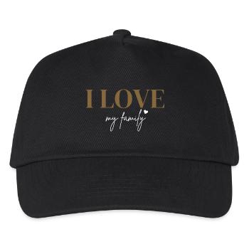 I love my family - Kids’ Baseball Cap - black - Front