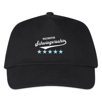 Bester Schwiegersohn Beste Schwiegersöhne Sohn - Kinder Basecap - Schwarz - Vorne