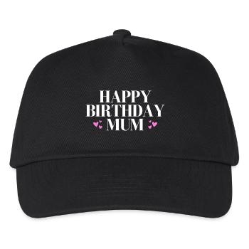Happy birthday mum - Kids’ Baseball Cap - black - Front
