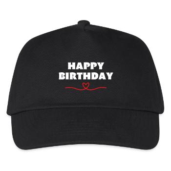 Happy Birthday Birthday Greeting Birthday Gift - Kids’ Baseball Cap - black - Front