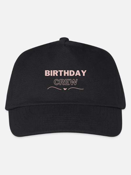 Birthday Crew - Kinder Basecap - Schwarz