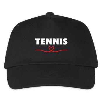 Tennis - Kinder Basecap - Schwarz - Vorne