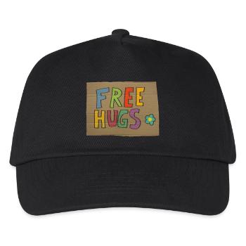 free hugs - Casquette de baseball Enfant - noir - Devant