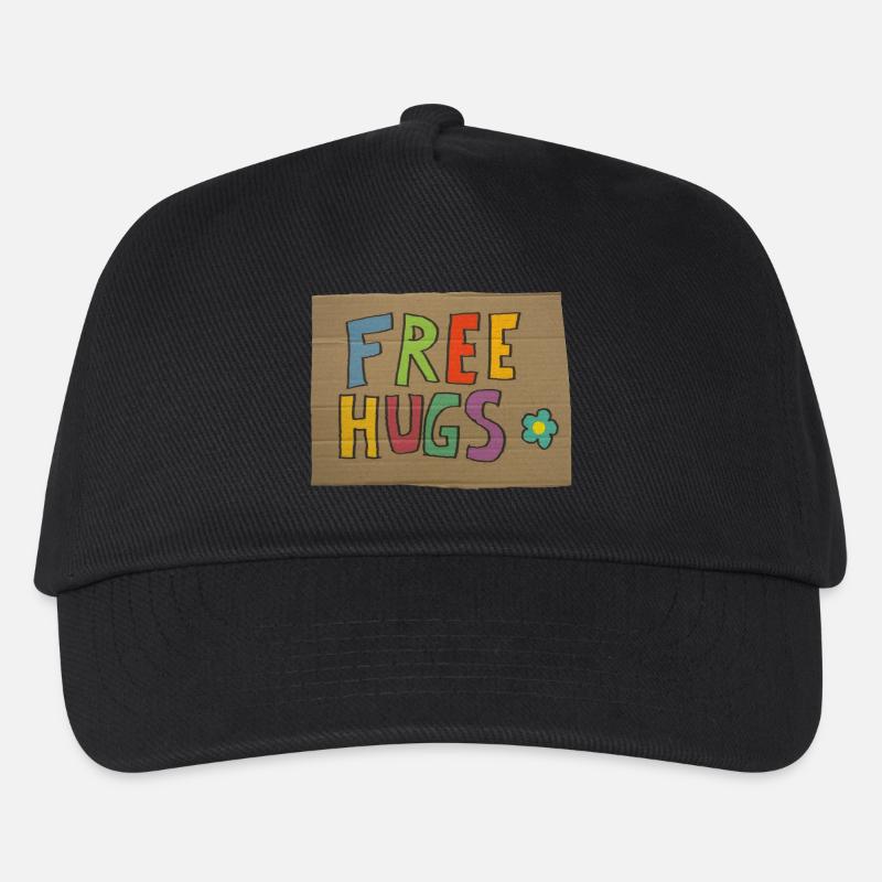 free hugs - Kinder Basecap - Schwarz