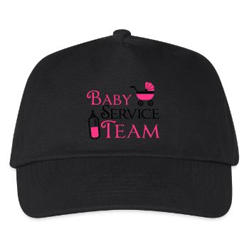 Baby Service Team - Kinder Basecap - Schwarz - Vorne
