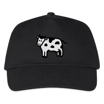 Kuh - Kinder Basecap - Schwarz - Vorne