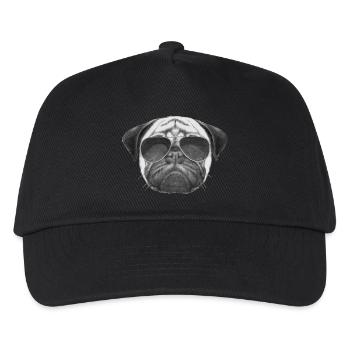 pug pug - Kids’ Baseball Cap - black - Front
