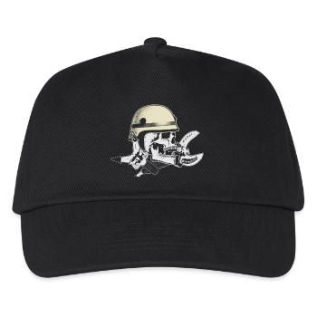 Crâne du service d'incendie et de sauvetage - Casquette de baseball Enfant - noir - Devant