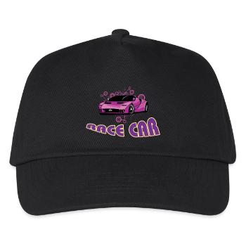 Race car - Kids’ Baseball Cap - black - Front