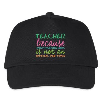 Enseignant / école: enseignants Parce que multi-tâches - Casquette de baseball Enfant - noir - Devant