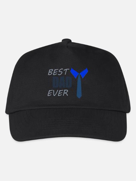 BEST DAD EVER - Kinder Basecap - Schwarz