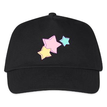 Unicorn Stars - Kinder Basecap - Schwarz - Vorne