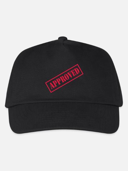 approved - Kinder Basecap - Schwarz