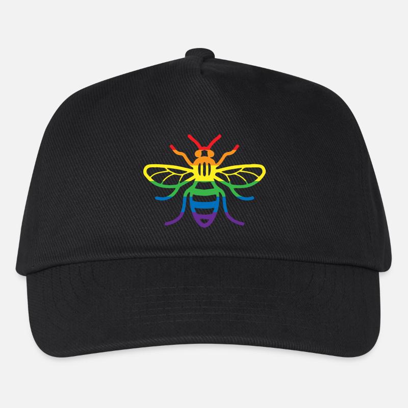Gay Pride Bee - Kinder Basecap - Schwarz