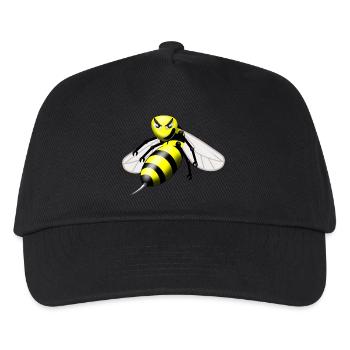 Wespe - Kinder Basecap - Schwarz - Vorne