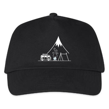 Campfire Camping Trip - Kids’ Baseball Cap - black - Front