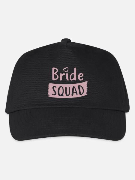 Junggessellinenabschied - BRIDE SQUAD - Kinder Basecap - Schwarz