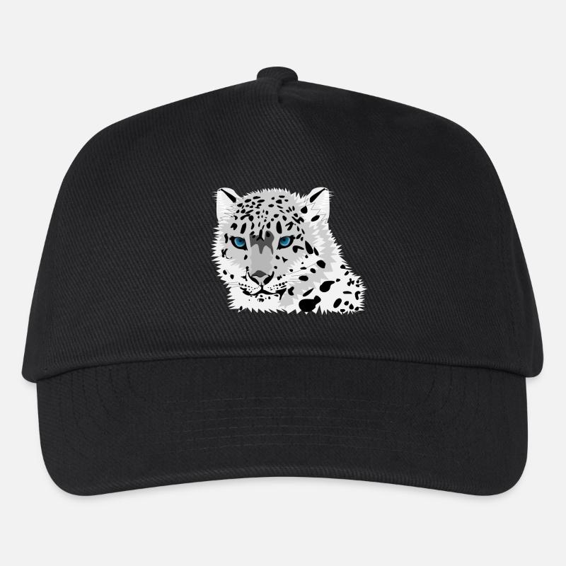 Schneeleopard - Kinder Basecap - Schwarz
