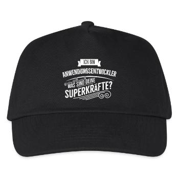 Anwendungsentwickler - Kinder Basecap - Schwarz - Vorne