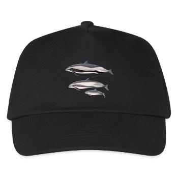 Fraser dolphin - Fraser's dolphin - Dauphin - Kids’ Baseball Cap - black - Front