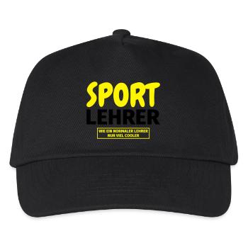 Sportlehrer Geschenk - Kinder Basecap - Schwarz - Vorne