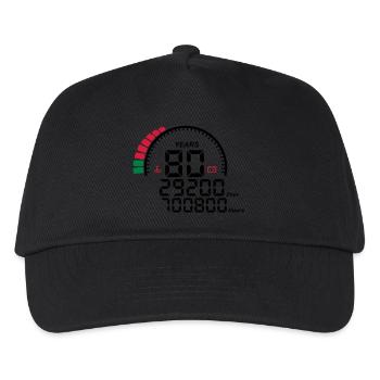 counter anniversary years 80 years - Kids’ Baseball Cap - black - Front