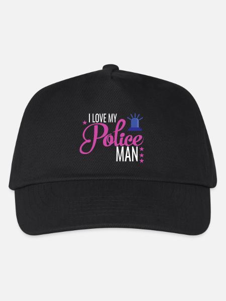 Love Policeman - Kinder Basecap - Schwarz
