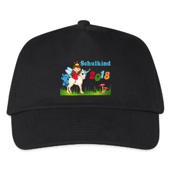 Ecolier 2018 inscription des filles Unicorn - Casquette de baseball Enfant - noir - Devant