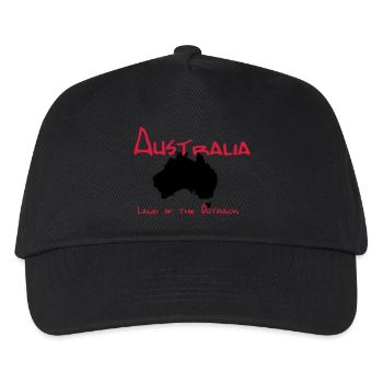Australien - Kinder Basecap - Schwarz - Vorne