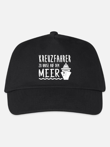Kreuzfahrer Meer Kreuzfahrt Schiff Urlaub Geschenk - Kinder Basecap - Schwarz