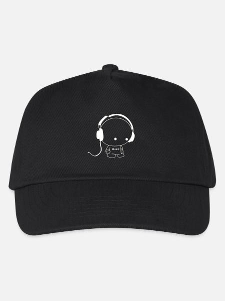 Music Men - Kinder Basecap - Schwarz