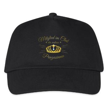Prinzessin - Kinder Basecap - Schwarz - Vorne