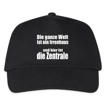 Irrenhauszentrale - Kinder Basecap - Schwarz - Vorne