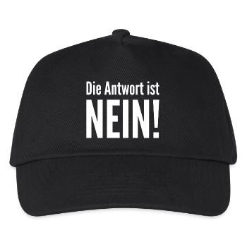 Répondre non - Casquette de baseball Enfant - noir - Devant