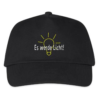 Que la lumière soit allumée! - Casquette de baseball Enfant - noir - Devant