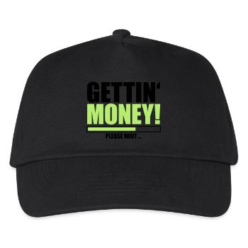 loading please far loading loading bar buendel geldsc - Kids’ Baseball Cap - black - Front