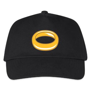jewelry ring beautiful expensive gold marry engagement - Kids’ Baseball Cap - black - Front