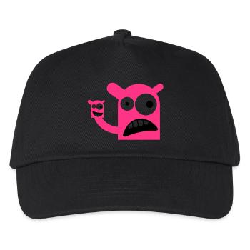 Ein Monster mit einer Monster-Puppe - Kinder Basecap - Schwarz - Vorne