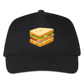 Süßes Sandwich - Kinder Basecap - Schwarz - Vorne