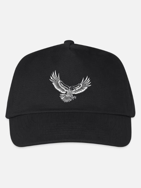 Adler - Kinder Basecap - Schwarz