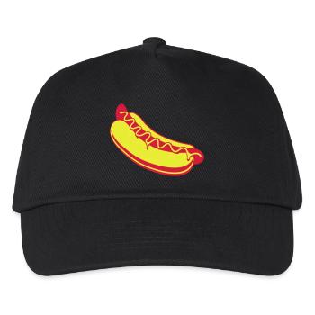 Hot dog - Kids’ Baseball Cap - black - Front