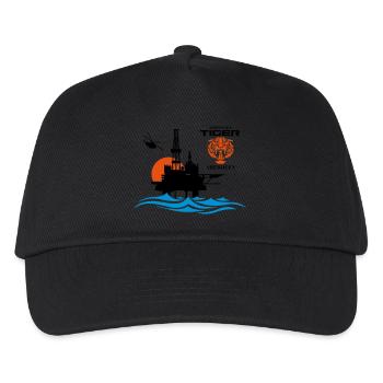 North Sea Tiger Oil Rig Platform Aberdeen - Kids’ Baseball Cap - black - Front