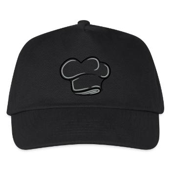 Chef Chef's Hat Tattoo Design - Kids’ Baseball Cap - black - Front