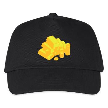 Gold, Or, richesse - Casquette de baseball Enfant - noir - Devant